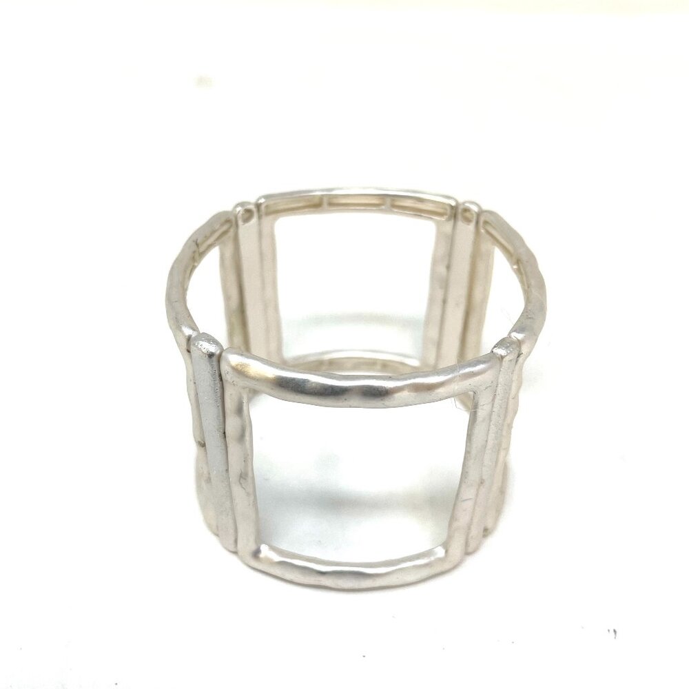 Anita K Stretch Matt Silver Bracelet
